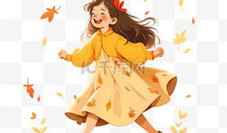 秋天漫画图片,漫绘丰收的季节